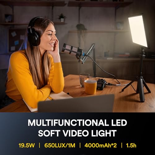 13" LED Video Soft Light Panel with Desk Stand