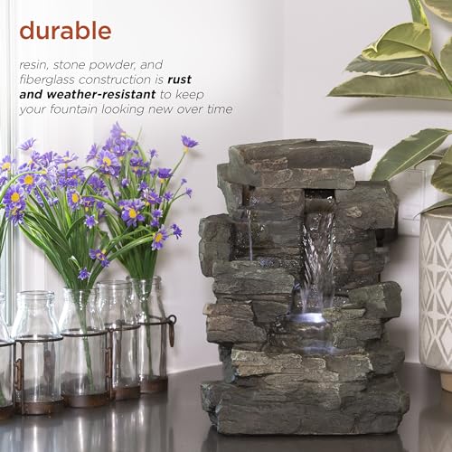13" Tall Indoor Tabletop Water Fountain