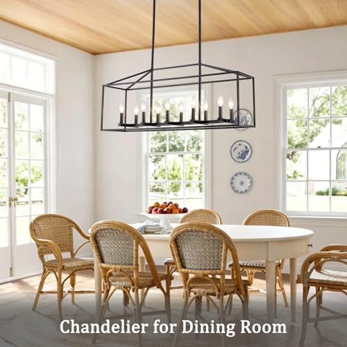38'' Black Dining Room Light Fixture