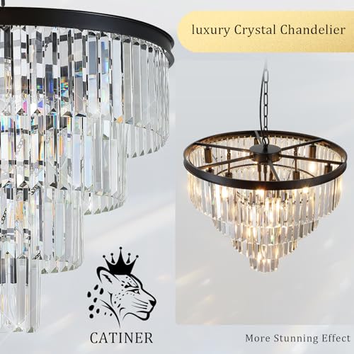 24" Modern Crystal Chandeliers