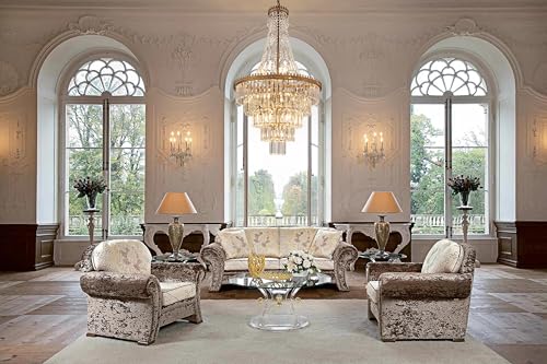 French Empire Crystal Chandelier for Entryway 11 Lights