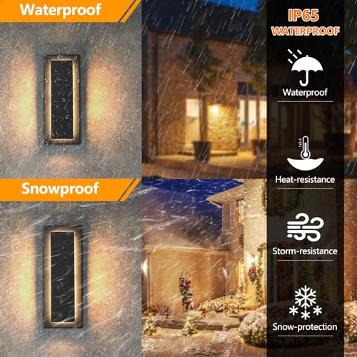11.8'' 2 Pack LED Outdoor Wall Sconce (2 Count)