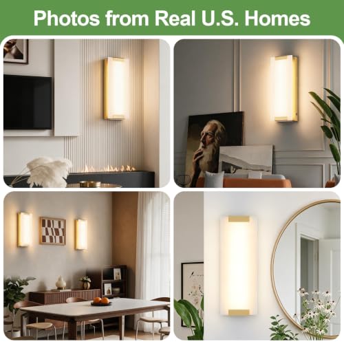 Hardwired Modern Gold LED Wall Sconce Indoor Wall Light Fixture
