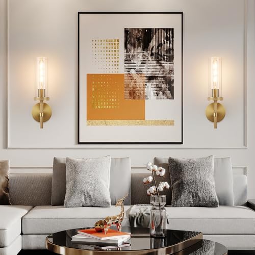 15" Knurled‑Craft Hardwired Brass Wall Sconce