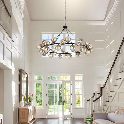 Large Chandeliers for Dining room Round 60'' Oversized Living Room Lighting