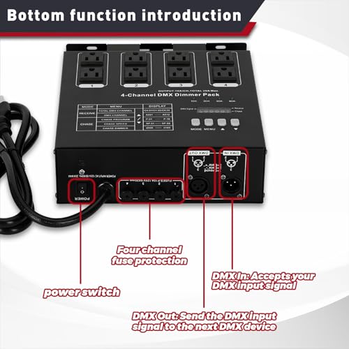 Dmx Dimmer Pack with Dmx 4