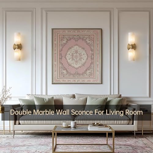 Alabaster Wall Sconces Set of 2 (2 Count)