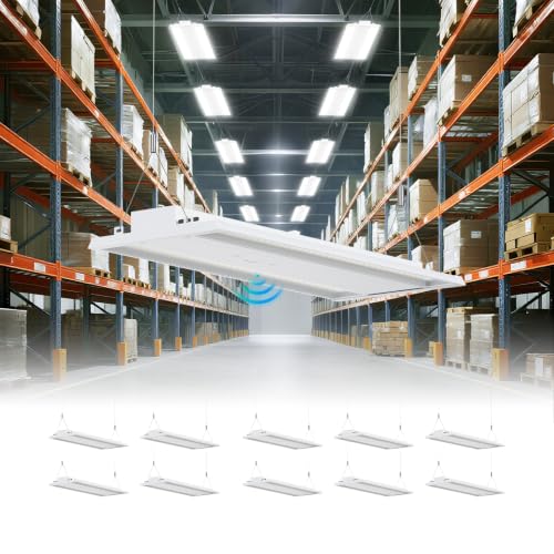 10 Pack 400W 4FT Linear High Bay LED Shop Light (3 Count)