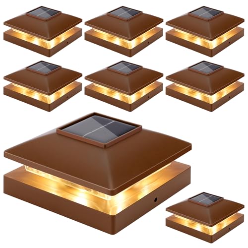 Solar Post Cap Lights Outdoor 8pack (8 Count)
