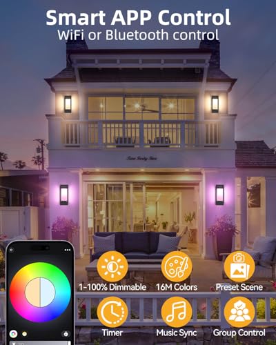 Smart Outdoor Wall Lights