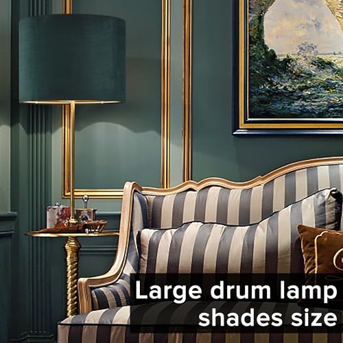Green Velvet Lampshades Set of 2 (2 Count)