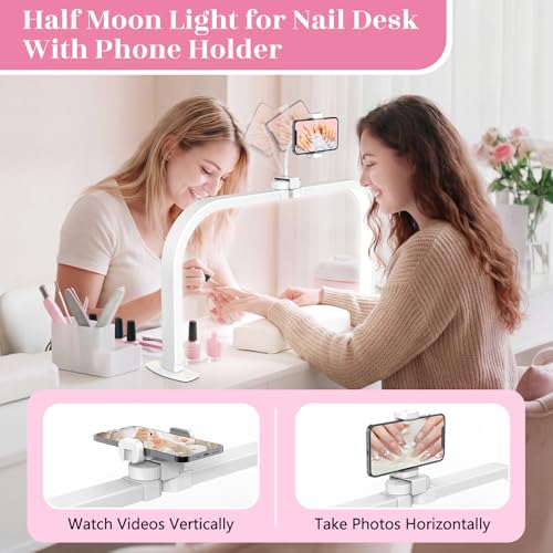 Half Moon Light for Nail Desk