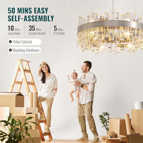 23.6’’ Modern Crystal Chandelier
