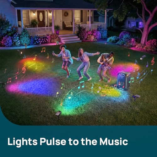 Smart Solar Lights Outdoor Waterproof SL6C (4 Count)