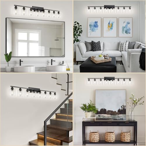 Modern 8 Light Bathroom Light Fixtures