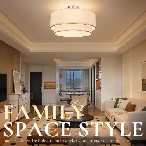 20 Inch Semi Flush Mount Ceiling Light