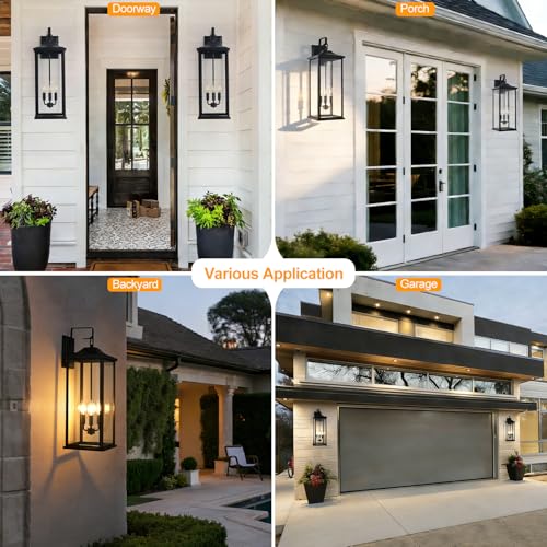 2Pack 24" Outdoor Wall Light Fixtures (2 Count)