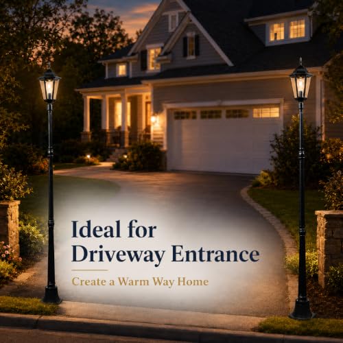 84" Outdoor Lamp Post Light