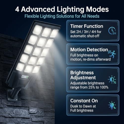 Solar Street Lights Outdoor with Motion Sensor