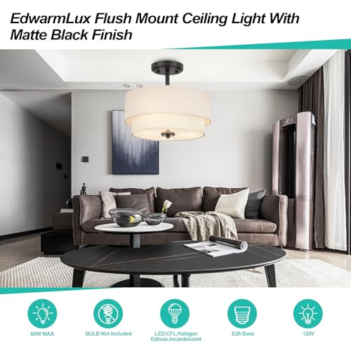 3 Light Semi Flush Mount Ceiling Light Fixture