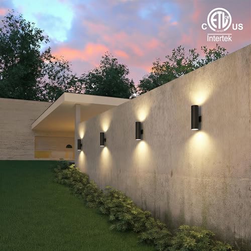 18" Modern Outdoor Porch Light in 2 Lights (4 Count)