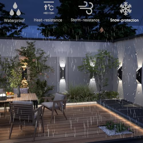 14" LED Outdoor Wall Sconce (2 Count)