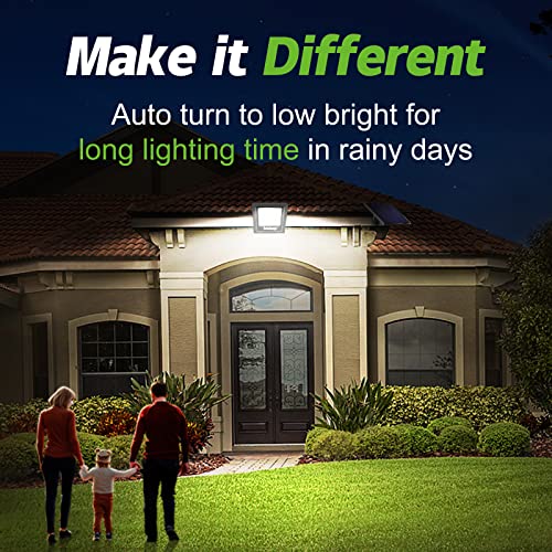 4400mAh Solar Flood Lights 1 Pack Outdoor Solar Security Light