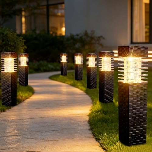 8 Pack Solar Pathway Lights Outdoor