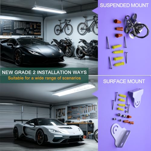 500W LED Linear High Bay Light 75000LM 5000K (12 Count)