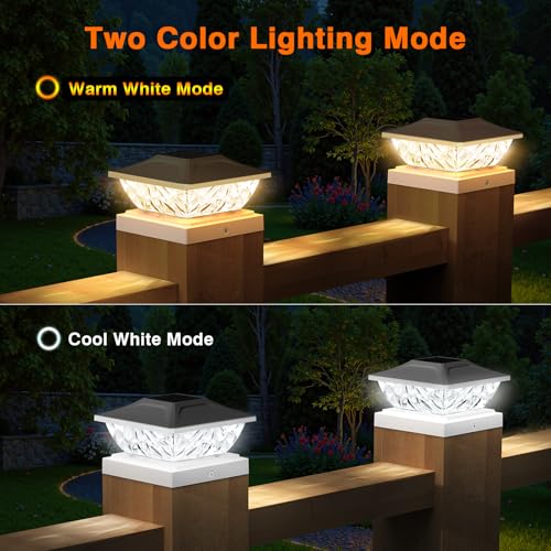 12 Pack Solar Post Cap Lights (12 Count)