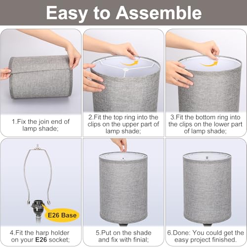 Tall Drum Lamp Shades Set of 2 (2 Count)