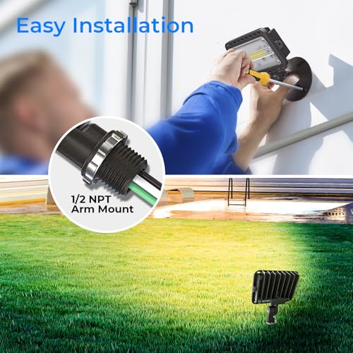 20W 2800LM LED Flood Lights Outdoor (2 Count)