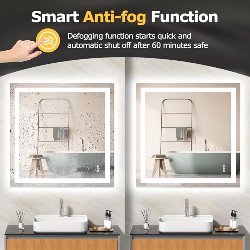 36"X36" LED Bathroom Mirror with Lights
