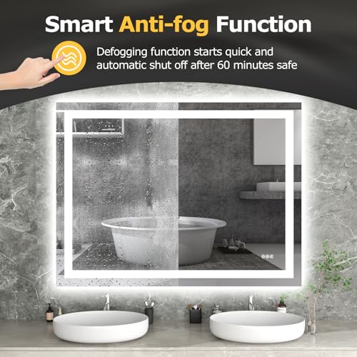 48"X36" LED Bathroom Mirror with Lights