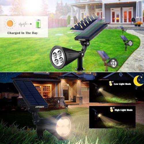 Solar Spot Lights Outdoor Adjustable Spotlights (6 Count)