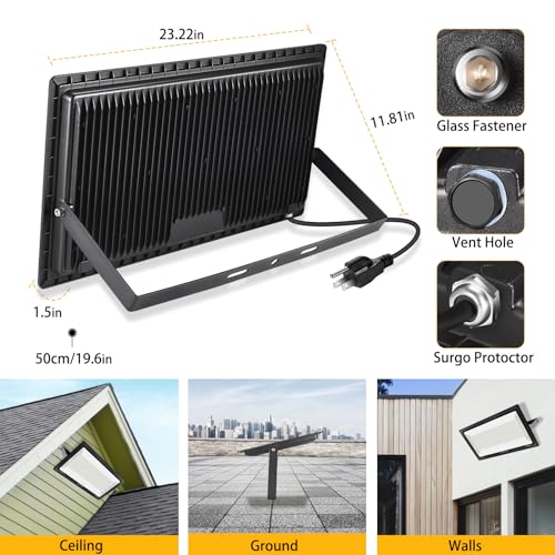 2 Pack 600W LED Flood Light Outdoor (2 Count)