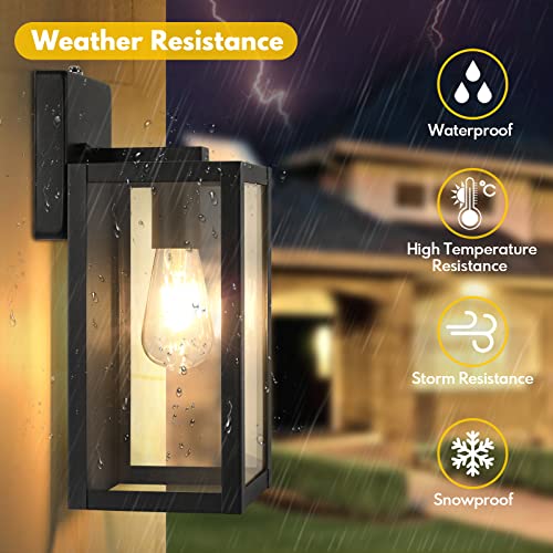 2 Pack Dusk to Dawn Outdoor Wall Lights (2 Count)