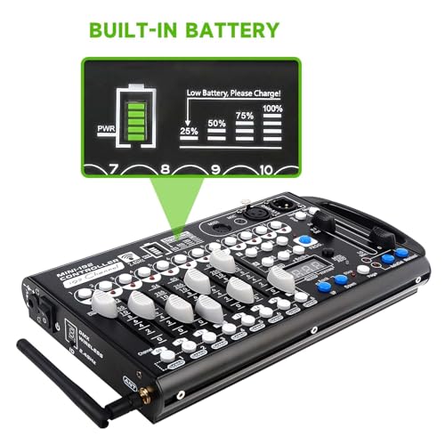 Battery DMX Controller Wireless with MIDI
