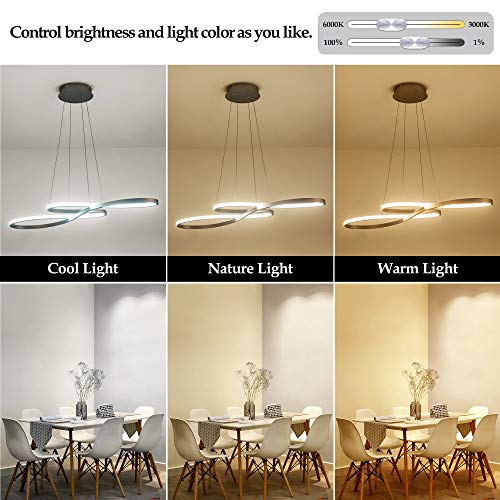 Modern LED Chandelier Dining Room Pendant Light