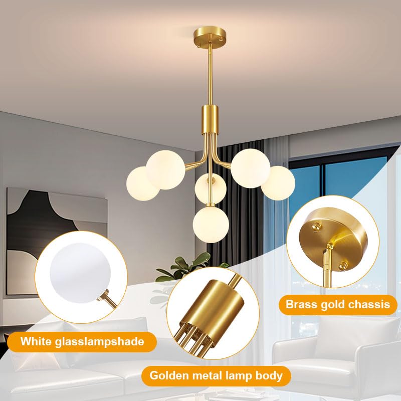 Gold Modern Chandelier 6