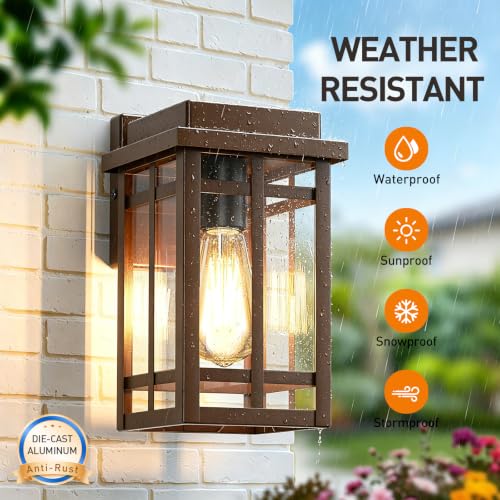 9.76'' Outdoor Wall Light Fixtures 2 Packs (2 Count)