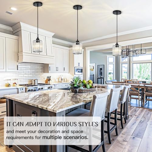 Black Pendant Lights Kitchen Island 2 Pack Island Lights for Kitchen