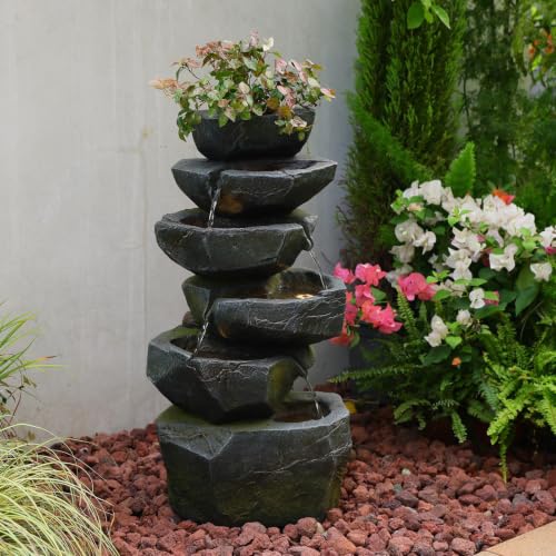 27H Outdoor Water Fountain with 5