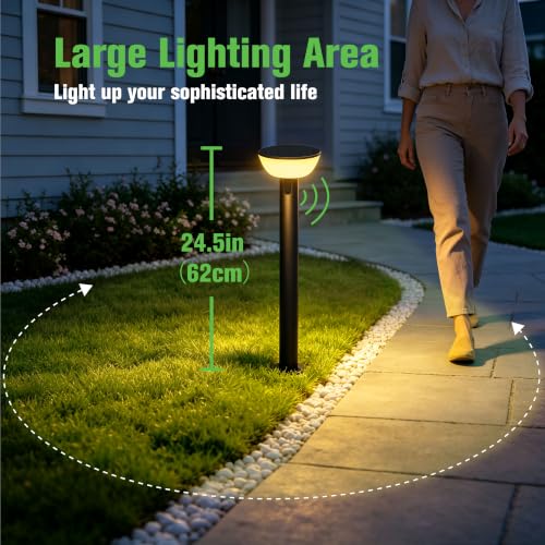 Solar Pathway Lights Outdoor with Motion Sensor (2 Count)