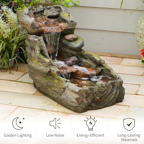 32.5" L Garden Outdoor Water Fountain