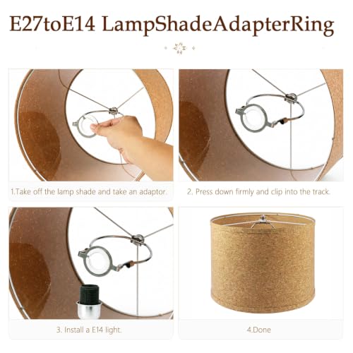 13x10 Inch Drum Lamp Shades set of 2 (2 Count)