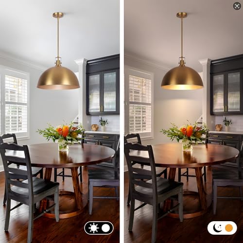 18 Inch Brushed Gold Large Pendant Light Kitchen Island