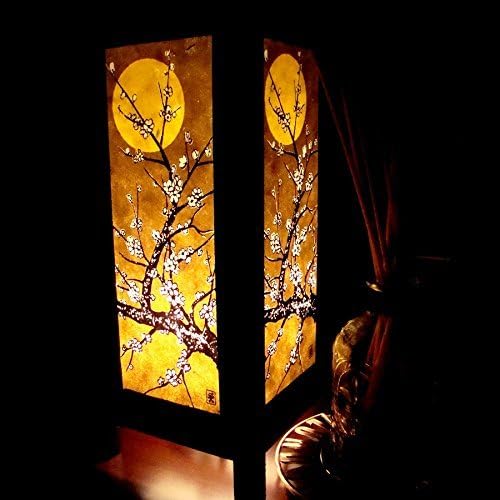 APPLE-HEART RED Berry Thailand Lanna LAMP Moon Sakura Table Lamp Lighting Shades Floor for Bedroom Modern Vintage Handmade Asian Oriental Wood Bedside Gift Art Home Garden Christmas I3M