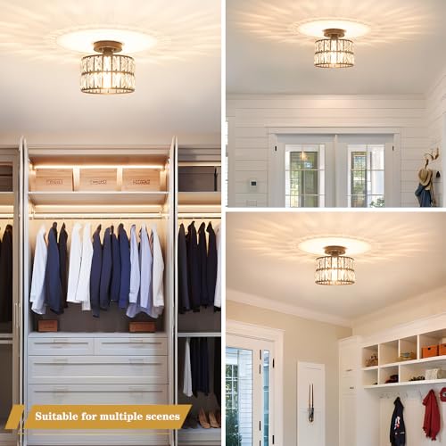 Crystal Ceiling Light Fixture