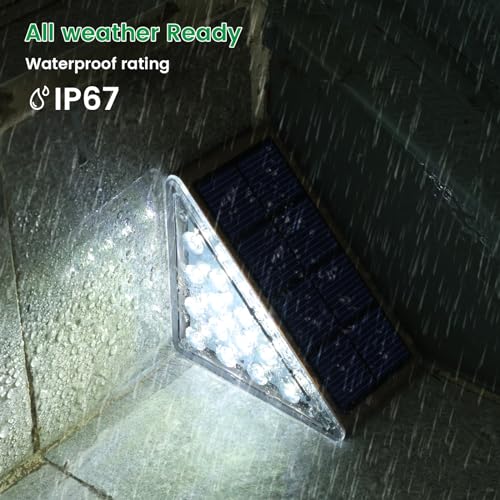 Solar Step Lights for Outside (6 Count)